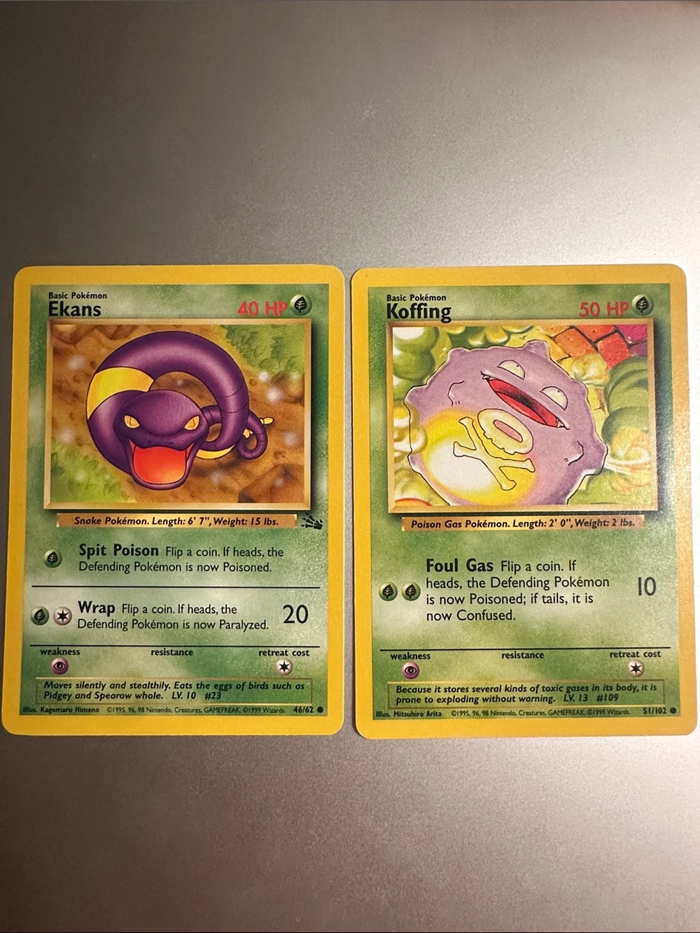 Pokémon Trading Cards - Ekans & Koffing Set